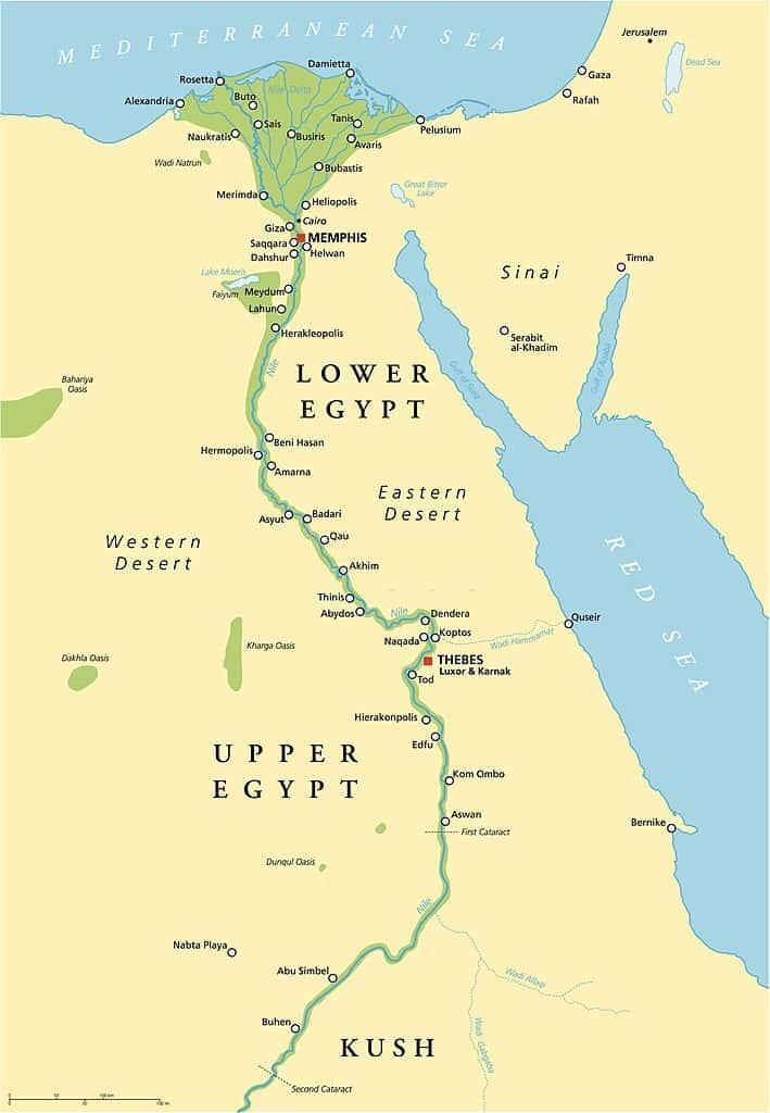 Ancient Egypt Map 