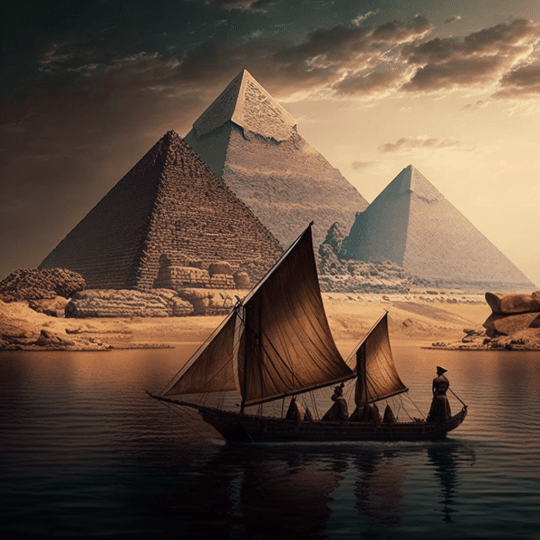 Nile at ancient Egyptian Times