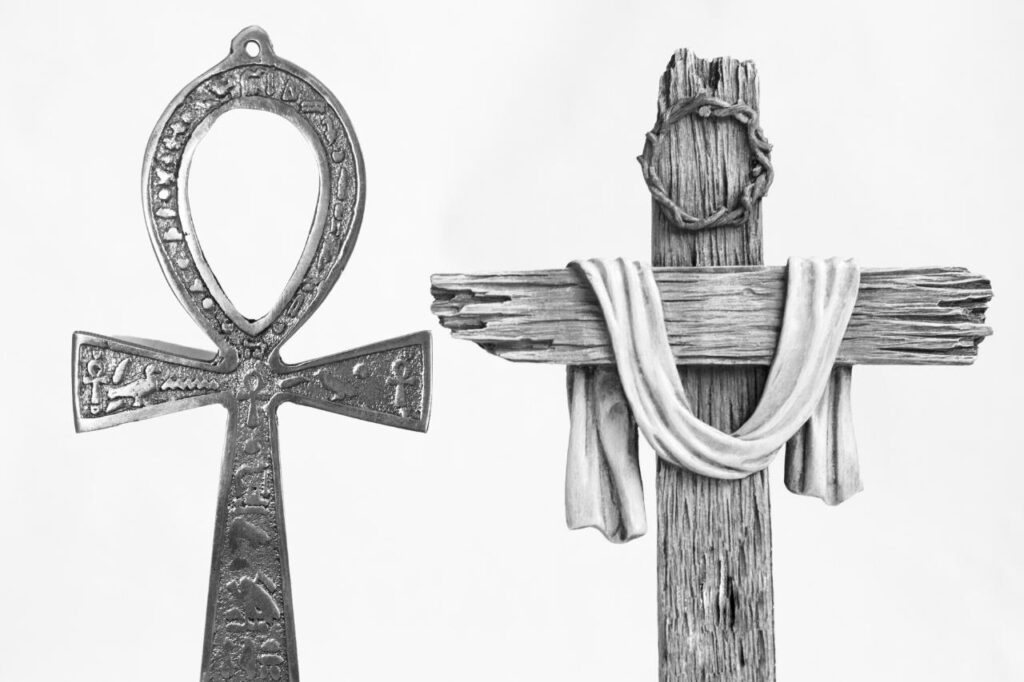 ancient egyptian ankh vs christian cross understanding the difference in shape