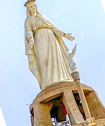 Holy Family Nile Cruise: 5 Days Through Middle Egypt - 5 - EZ TOUR EGYPT Statue of the Virgin Mary at a Middle Egypt monastery